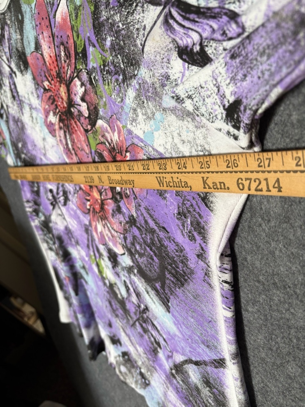 Y2K Jess & Jane Womens 3X Dragonflies Top AOP Rhinestone Boho Coastal Grandma - Picture 7 of 9